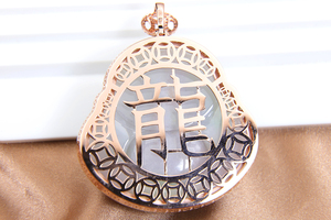Pendentif personnalisé en argent 925, statue de Bouddha en jade naturel, plaqué or 18 carats, noir, blanc, vert, avec moissanite VVS, certificat GRA - Product Image 2