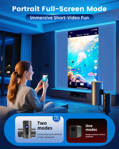 Mini-projecteur intelligent portable 2026 dernière génération, FHD, Wi-Fi, Android 14, lampes LED LCD, prise en charge de la résolution 4K, mise au point automatique, projecteur - Product Image 2