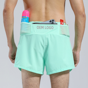 Pantalones cortos deportivos OME con logo personalizado para hombre, ligeros, transpirables, para correr, maratón y entrenamiento. - Product Image 1