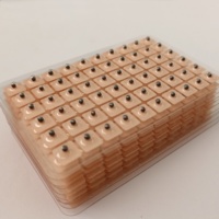 Kit d'Acupuncture de 600 Graines Auriculaires de Vaccaria Naturelles et Herbes Chinoises avec Modèle d'Oreille en Silicone pour Massage Auriculaire