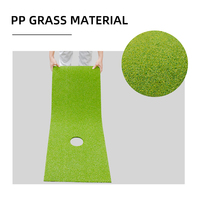 Konday golf intérieur pratique mettre tapis tour Grade gazon sensation PP herbe putting green ensemble avec mât arrière-cour taille personnalisée