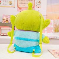 Dessin animé mignon trois yeux garçon Alien peluche sac à dos drôle Lucifer peluche chat sac à dos pour enfants cadeau pour enfants
