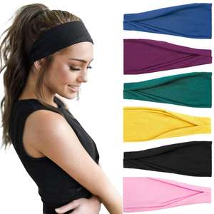 Échantillons gratuits de bandeau de cheveux en coton antidérapant pour femmes pour le sport d'exercice d'entraînement de yoga - Product Image 3