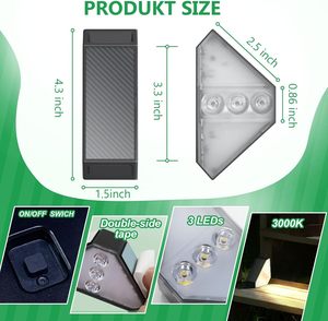 Chất lượng cao IP65 không thấm nước năng lượng mặt trời dẫn ánh sáng cầu thang trong nhà và ngoài trời tam giác boong với cơ thể nhựa cho trang trí sân vườn - Product Image 4