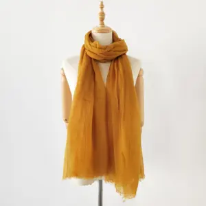 New Arrival 200s/1 Cashmere Scarf Feather Super Light Ultra Thin Soft Ring Woven Cashmere Solid Plain Scarf Shawls
