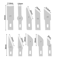 Petit couteau à sculpter artisanal pour la fabrication de modèles d'art et d'artisanat, 13 pièces