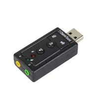 Kopfhörer Mikrofon Audio Adapter 7.1 USB-Soundkarte 3,5-mm-Stereo-Headset Unterstützt 3D-Sound für Desktop-Laptops