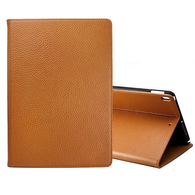 High Quality Tablet Cover Genuine Leather case Real Leather Laptop Back Cover for ipad Pro