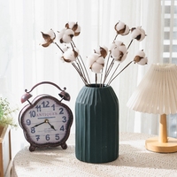 MW61102 Fleurs artificielles en coton avec tige, fleurs séchées, décoration de bureau à domicile, centre de table de mariage, décoration de noël d'hiver