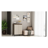 Meuble à chaussures en bois de luxe moderne pour salon, rangement domestique, vente en gros