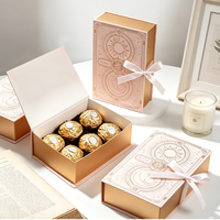Boîte à dragées de mariage en forme de livre avec couvercle rabattable, ruban et nœud, étui d'emballage exquis pour souvenirs de cigarettes, logo personnalisé, fabricant en gros
