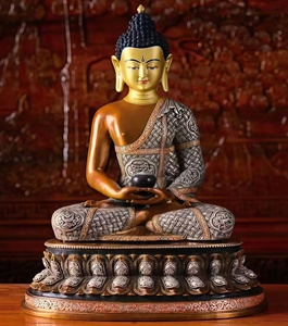 รูปปั้นพระพุทธรูปทองสัมฤทธิ์ขนาดใหญ่ งานประณีต แปดแบบ รูปปั้นพระพุทธรูปโลหะที่มีท่าทางมือที่แตกต่างกัน - Product Image 5