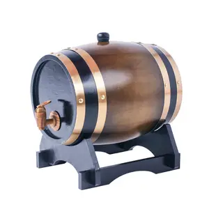 ブラウンミニドリンクビールウイスキーバーボンリキュールアメリカンオーク木製ワインバレル収納バレル