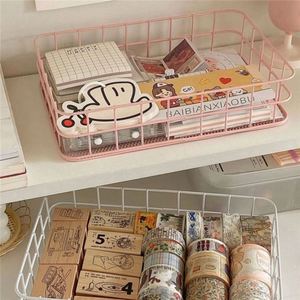 INS Nordic Iron Multifunction <b>Storage</b> Basket for Living Room Office Dormitory-Jewelry Clothing Bedding Desk Organizer - Product Image 5