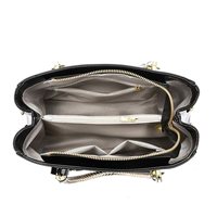 Tas Tote Kulit Paten dengan Pegangan Anyaman, Tas Bisnis untuk Wanita, Tas Pesta, Tas Bahu Multi-guna PU Mengkilap