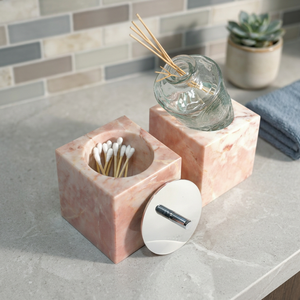 Porte-brosse à dents élégant en marbre rouge Calacatta fait main, moderne pour la maison, le bureau, la salle de bain, le salon, l'hôtel, utilisation aromathérapie - Product Image 3