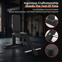 Banc d'angle commercial robuste, banc utilitaire avec cadre en acier pour l'entraînement de presse d'épaules en salle de sport