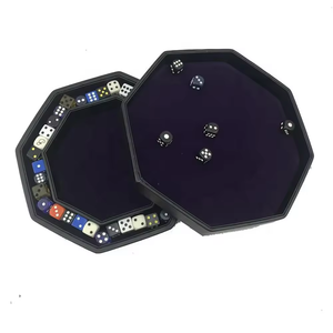 Bandeja de dados Octágono con tapa y área de preparación de dados para todos los juegos de rol de mesa como D & D Call of <span class=keywords><strong>Cthulhu</strong></span> y Shadowrun - Product Image 6