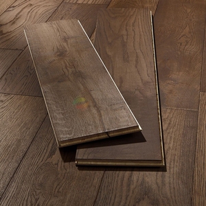 <span class=keywords><strong>Suelo</strong></span> de madera maciza de roble Natural, resistente al agua, color marrón oscuro - Product Image 1