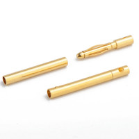 Connecteur banane plaqué or 2,0 mm en cuivre pur pour modèles réduits d'avions, accessoire très demandé