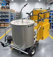 Machine de marquage routier thermoplastique à moteur électrique, pot de chauffage 50L pour la signalisation des autoroutes et des routes communautaires - Offre Spéciale