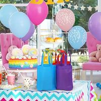 Barato fiesta de cumpleaños regalo caramelo Halloween reutilizable niños Tote pequeño Color no tejido bolsa lista de precios