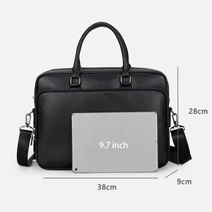 Maletín de Lujo para Portátil, Estilo Vintage, Bandolera, Maletín de Negocios, Maletín de Cuero, Bolsos para Portátil - Product Image 6