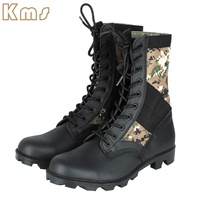 Bottes de combat KMS OEM, vente en gros, personnalisées, antidérapantes, hautes, imperméables, respirantes, durables, bottes tactiques