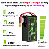 Высоковольтная твердотельная батарея HV 14S 53.9V 25Ah 3C/5C 400Wh/Kg для БПЛА для картографирования и доставки с увеличенным временем полета и повышенной безопасностью