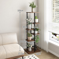 Jinsheng Modern bunga baja Tampilan berdiri bentuk pohon pot bunga pemegang rak bubuk dilapisi besi bunga Model rak untuk balkon