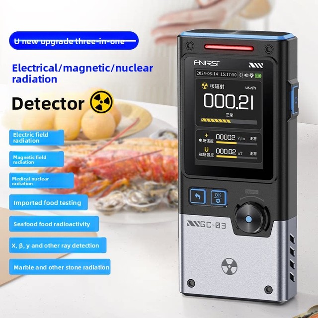 FNIRSI GC-03 Electromagnetic Nuclear Radiation Detector Home Use Professional Radioactive Ray Personal Dose Geiger Counter Dual