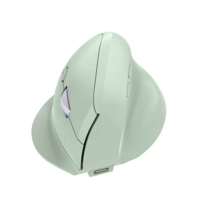 JOMAA Ergonomic Vertical Mouse Dual Mode BT+2.4G Rechargeable Wireless Mute Mice 2400 DPI Adjustable Mouse for Win/Android/i.OS