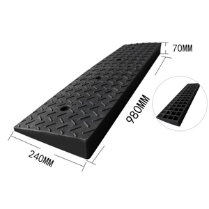 Nhà Máy Trực Tiếp Cung Cấp Màu Đen 980X240X70Mm Cao Su Nhựa Đường Dốc Xe Ngưỡng Đoạn Đường Dốc Cửa Lề Đường Bãi Đậu Xe Lề Đường Chất Lượng Cao - Product Image 1