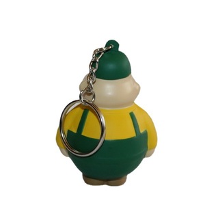 PU <b>Foam</b> Repairman Figure Stress Relief Toy Keychain Cartoon Design Molding <b>Craft</b> - Product Image 1