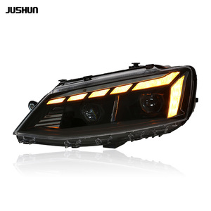 Feux avant à LED pour Volkswagen Sagitar 2012-2018 avec lentilles LED, clignotants dynamiques et feux de jour - Product Image 3