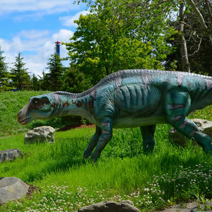 Dinosaure grandeur nature mobile d'entraînement de moteur de texture simulée réaliste pour le parc de <span class=keywords><strong>paradis</strong></span> de dinosaure - Product Image 2