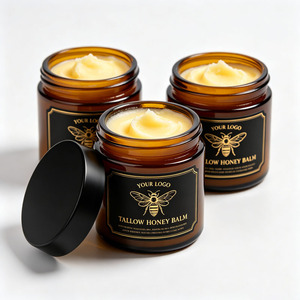 Baume fouetté au suif de bœuf et au miel 100% naturel, hydratant en profondeur, avec logo personnalisé, faible MOQ, crème de nuit au suif pur pour tous types de peau - Product Image 4