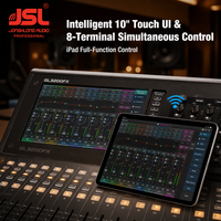 Console de mixage numérique professionnelle JSL GL3200FX à 32 canaux avec suppresseur de Larsen pour les performances live et le DJ