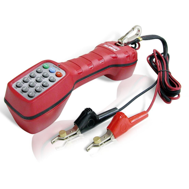 Network Telephone Cable Testing Lineman's Test Set Red Color Phone Lineman Butt test Set Device telecom tool kits