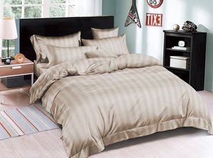 Ensemble de linge de lit haut de gamme pour hôtel - Pur coton, style luxueux et épuré - Drap, housse de couette, taies <span class=keywords><strong>d</strong></span>'oreiller pour chambres <span class=keywords><strong>d</strong></span>'hôtes - Product Image 6