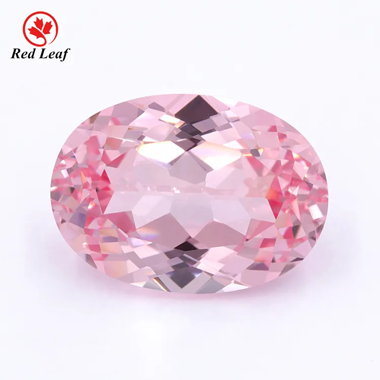 Redleaf gems wholesale price loose stone rubi per carat oval Fancy color lab grown pink sapphire