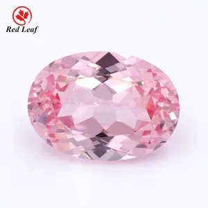 Redleaf Gems Groothandel Prijs Losse Steen Rubi Per Karaat Oval Fancy Kleur Lab Grown Roze Saffier