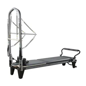 Hot Sale Pilates Reformer Manufactures Classic Pilates Bodybuilding Reformer Aluminum Alloy Core Bed