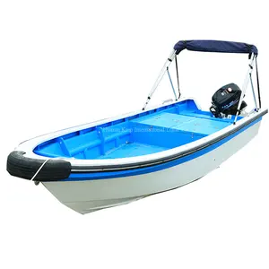 Fiberglass fishing boat Used luxury leisure seat cheap price cargo panda cabin awning with Bumper strip resell container