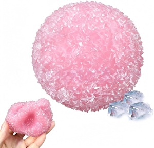 Pelota Suave y Agradable al Tacto con Superficie de Cuentas de Cristal para Terapia de Manos, Juego, Alivio del Estrés, Regalos - Product Image 2