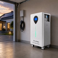 Batterie de stockage solaire LiFePO4 EXLIPORC 16 kWh sur roues mobiles, cellules Blade EV, 8000 cycles, installation facile, entrepreneur EPC