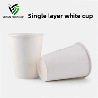 Gobelets en papier enduit épais jetables VEIKUN pour publicité commerciale, 12 oz, café, thé, jus, impression de logo personnalisable
