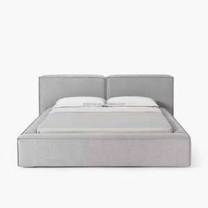 Surmatelas en mousse haute densité compressible, cadre de lit souple, tête de lit murale à velcro, housse lavable, cadre de lit souple - Product Image 2