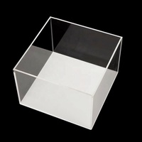 Boîte de présentation de baskets en acrylique optique de qualité supérieure, écosystème de bureau moderne, nano aquarium personnalisé, protégé contre les UV |   pour la stabilité gravitationnelle