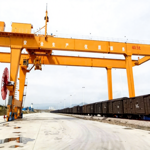 เครนขนถ่ายตู้คอนเทนเนอร์แบบรางเคลื่อนที่อัตโนมัติสูง ขนาด 10 ตัน 20 ตัน 30 ตัน 40 ตัน 50 ตัน 60 ตัน 70 ตัน 80 ตัน สำหรับท่าเรือ - Product Image 1